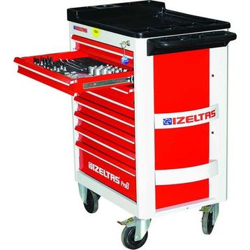 İzeltaş Pro 8241001209 206 Parça 8 Çekmeceli Takım Dolabı Seti
