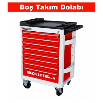 İzeltaş Pro 8241001209 206 Parça 8 Çekmeceli Takım Dolabı Seti