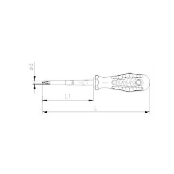 İzeltaş Rod 6x100 mm Yıldız Tornavida