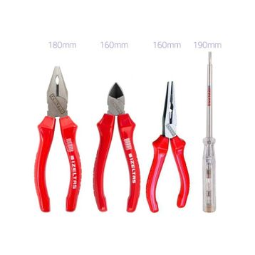 İzeltaş Set 180 Mm Pense 160 Mm Yan Keski 160 Mm Kargaburun 190 Mm Kontrol Kalemi Pense