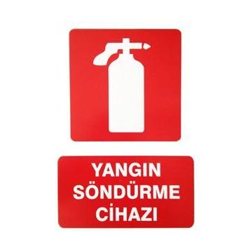 İzmir Serigrafi Pvc Levha Yangın Söndürme Cihazı Uyarı Levhası