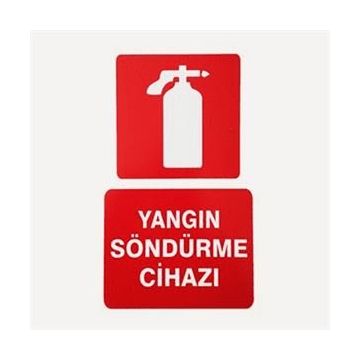İzmir Serigrafi Pvc Levha Yangın Söndürme Cihazı Uyarı Levhası