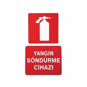 İzmir Serigrafi Pvc Levha Yangın Söndürme Cihazı Uyarı Levhası