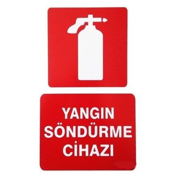 İzmir Serigrafi Pvc Levha Yangın Söndürme Cihazı Uyarı Levhası