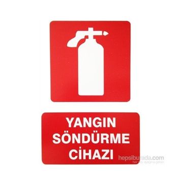 İzmir Serigrafi Pvc Levha Yangın Söndürme Cihazı Uyarı Levhası