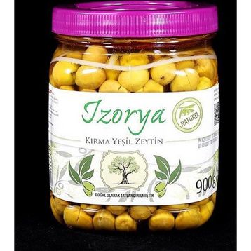 İzorya 900 gr Kırma Yeşil Zeytin