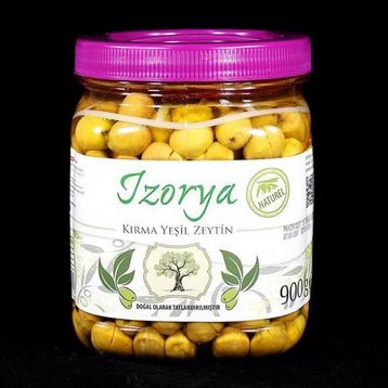İzorya 900 gr Kırma Yeşil Zeytin
