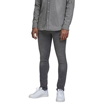 Jack & Jones 12109954 Gri Erkek Jean Pantolon