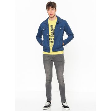 Jack & Jones 12109954 Gri Erkek Jean Pantolon