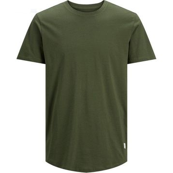 Jack & Jones 12113648 Haki Essentials Jjenoa Pamuklu Bisiklet Yaka Erkek T-Shirt