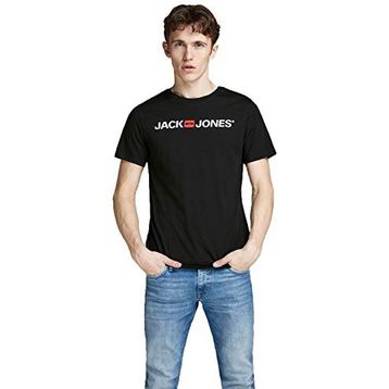 Jack & Jones 12137126 Jjecorp Logo Tee Ss Crew Neck Noos Siyah Erkek T-shirt
