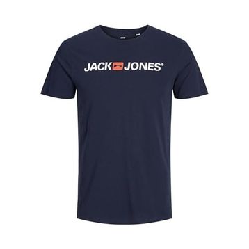 Jack & Jones 12137126 Lacivert Jjecorp Logo Tee Ss Crew Neck Noos Erkek T-shirt