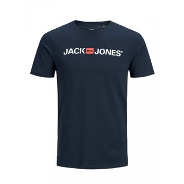 Jack & Jones 12137126 Lacivert Jjecorp Logo Tee Ss Crew Neck Noos Erkek T-shirt