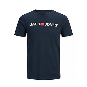 Jack & Jones 12137126 Lacivert Jjecorp Logo Tee Ss Crew Neck Noos Erkek T-shirt