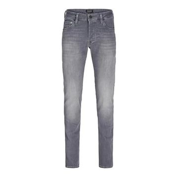 Jack & Jones 12147024 Jjıglenn Gri Erkek Jeans