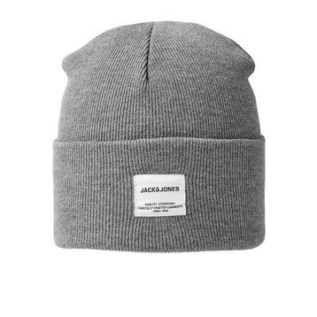 Jack & Jones 12150627 Jaclong Knit Beanie Noos Gri Erkek Bere