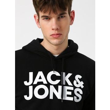 Jack & Jones 12152840 Siyah Erkek Sweatshirt