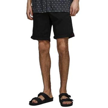 Jack & Jones 12165604 Siyah Herren JJi Bowie Solid Sa Erkek Şort