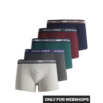 Jack & Jones 12167028 Karışık Erkek Renkli 5'li Boxer