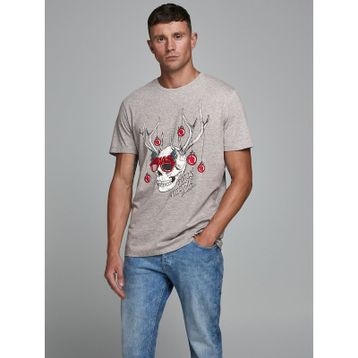 Jack & Jones 12180478 Jorskulljoy Tee Ss Crew Neck Xmas Erkek T-shirt