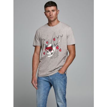 Jack & Jones 12180478 Jorskulljoy Tee Ss Crew Neck Xmas Erkek T-shirt