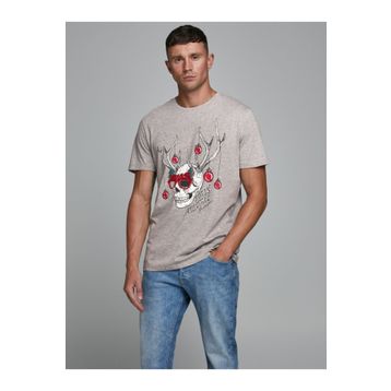 Jack & Jones 12180478 Jorskulljoy Tee Ss Crew Neck Xmas Erkek T-shirt