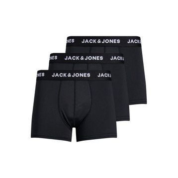 Jack & Jones 12182421 Black Microfibre 3'lü Erkek Boxer