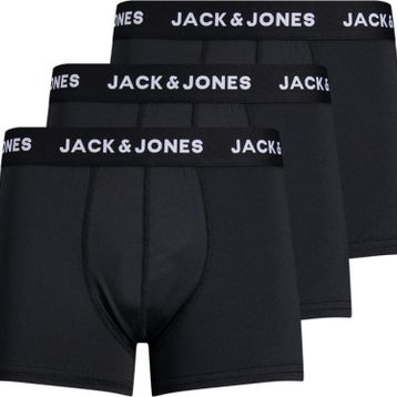 Jack & Jones 12182421 Black Microfibre 3'lü Erkek Boxer