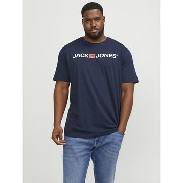 Jack & Jones 12184987 Carp Logo Büyük Beden Erkek Tişört