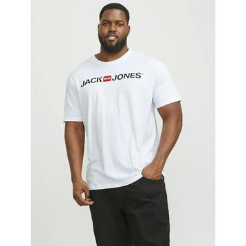 Jack & Jones 12184987 Carp Logo Büyük Beden Erkek Tişört