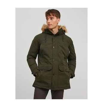 Jack & Jones 12211948 Erkek Kapüşonlu Kaban