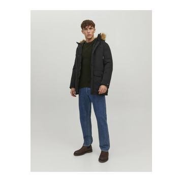 Jack & Jones 12211948 Erkek Kapüşonlu Kaban