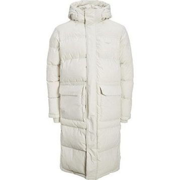 Jack & Jones 12215143 Jorsence Long Puffer Krem Erkek Günlük Mont