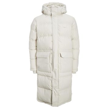 Jack & Jones 12215143 Jorsence Long Puffer Krem Erkek Günlük Mont
