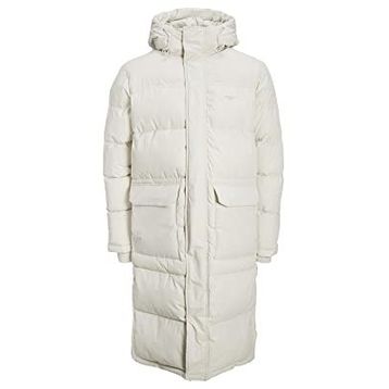Jack & Jones 12215143 Jorsence Long Puffer Krem Erkek Günlük Mont