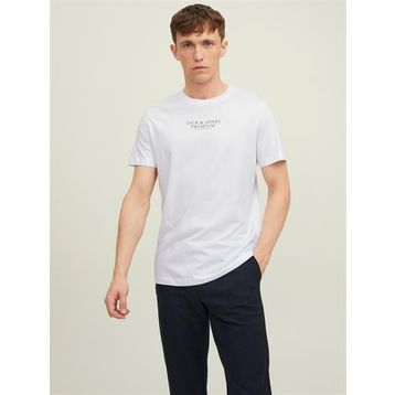 Jack & Jones 12217167 Jprbluarchie SS TEE Crew Neck Noos Bisiklet Yaka Düz Beyaz Erkek T-shirt