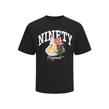 Jack & Jones 12229290-Black Jordenım Dog Tee Ss Crew Neck Siyah Erkek T-shirt