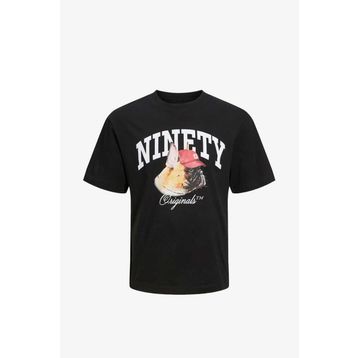 Jack & Jones 12229290-Black Jordenım Dog Tee Ss Crew Neck Siyah Erkek T-shirt