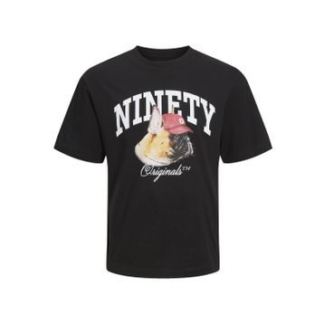 Jack & Jones 12229290-Black Jordenım Dog Tee Ss Crew Neck Siyah Erkek T-shirt
