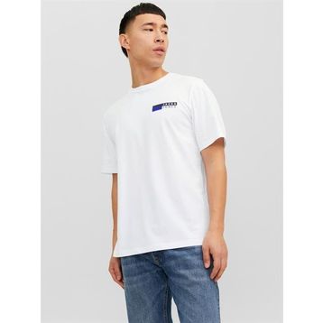 Jack & Jones 12233999 Jjecorp Logo Tee Play SS O-Neck Noos Beyaz Erkek T-shirt