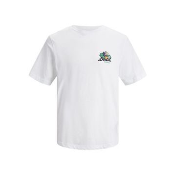 Jack & Jones 12235304 Jorcabana Graphic Tee SS Crew Neck LN Beyaz Erkek T-Shirt