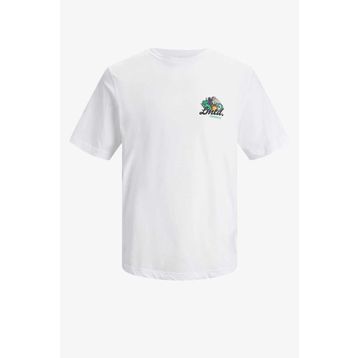 Jack & Jones 12235304 Jorcabana Graphic Tee SS Crew Neck LN Beyaz Erkek T-Shirt