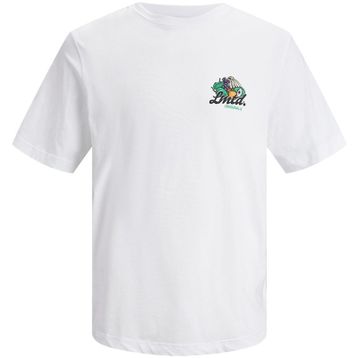 Jack & Jones 12235304 Jorcabana Graphic Tee SS Crew Neck LN Beyaz Erkek T-Shirt