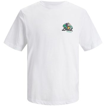 Jack & Jones 12235304 Jorcabana Graphic Tee SS Crew Neck LN Beyaz Erkek T-Shirt