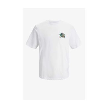 Jack & Jones 12235304 Jorcabana Graphic Tee SS Crew Neck LN Beyaz Erkek T-Shirt