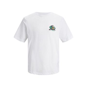 Jack & Jones 12235304 Jorcabana Graphic Tee SS Crew Neck LN Beyaz Erkek T-Shirt
