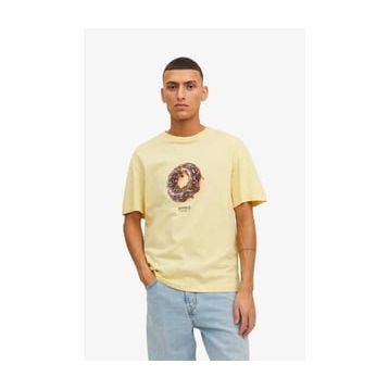 Jack & Jones 12238166-Frenc Jordimensional Tee Ss Crew Neck Tg Beyaz Erkek T-shirt