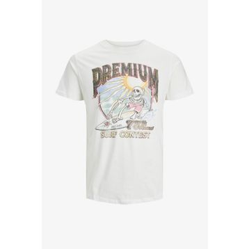 Jack & Jones 12239252-Cloud Jprbluvıntage Tee Tg Beyaz Erkek T-shirt