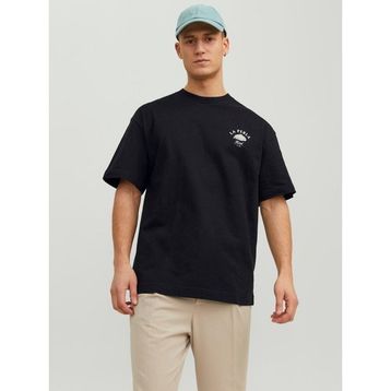 Jack & Jones 12241610-Black Jormontecarlo Watercolor Tee Ss Crew Sn Siyah Erkek T-shirt