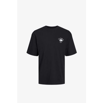 Jack & Jones 12241610-Black Jormontecarlo Watercolor Tee Ss Crew Sn Siyah Erkek T-shirt